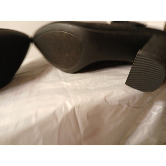 Comfort Est.1946 Womens Black Faux Suede Mary Jane Pumps Size 8 Chunky Heel - Picture 11 of 16